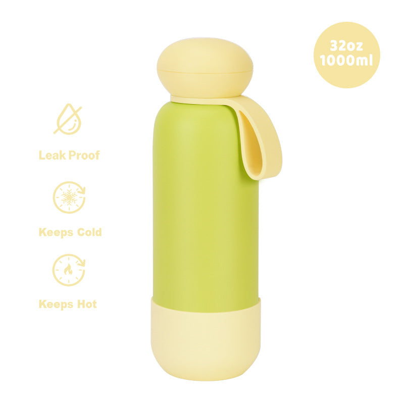 Large-capacity sports water bottle