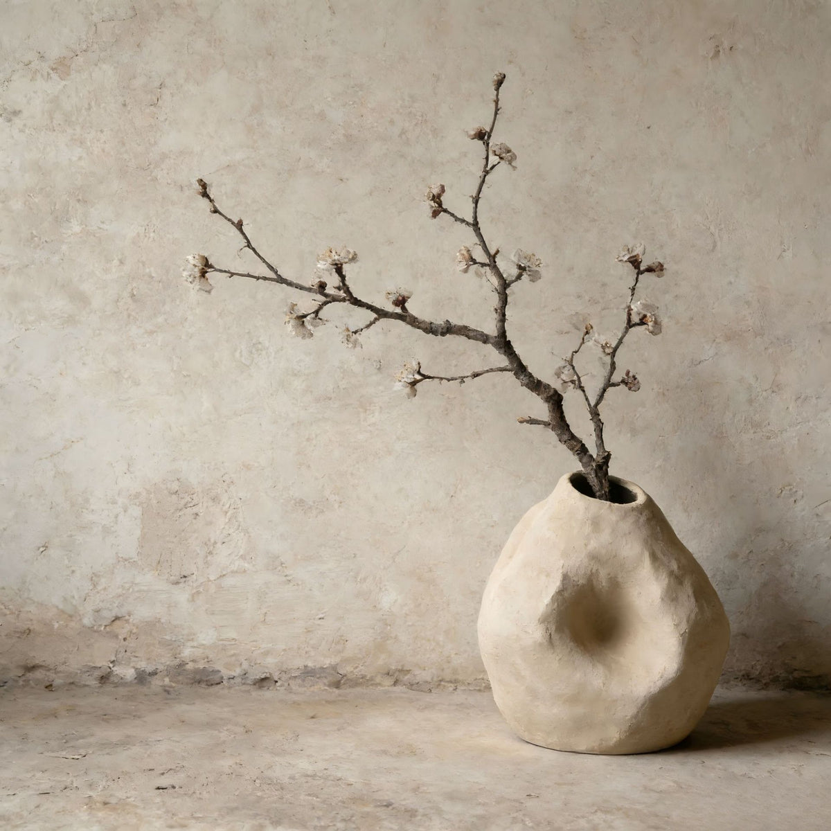 Handmade Ceramic Vase Wabi-Sabi Flower Decoration