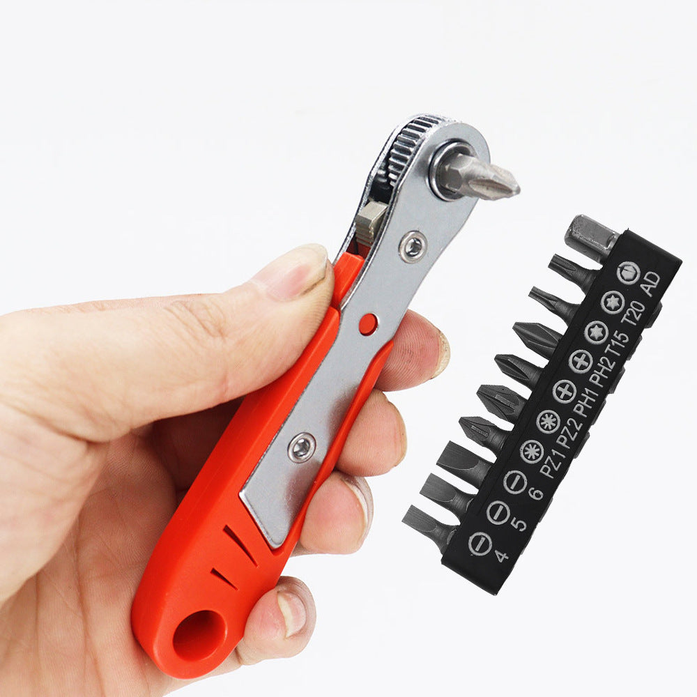 Mini 36-Tooth Ratchet Screwdriver Set with Interchangeable Heads