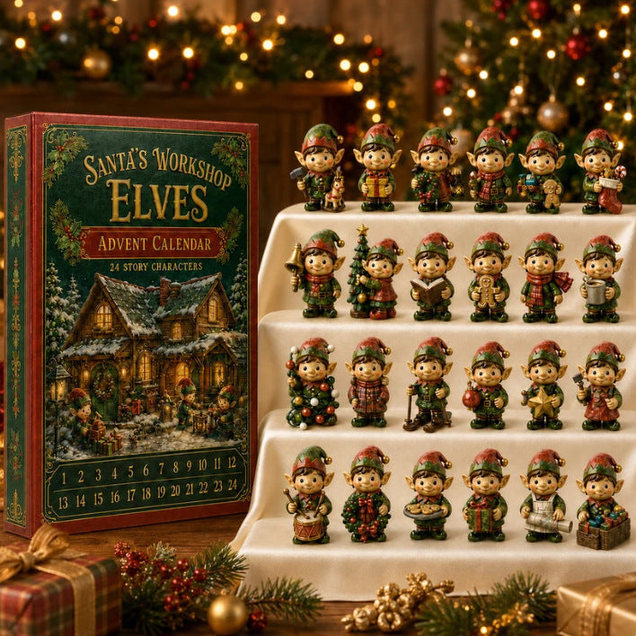 Christmas Advent Calendar Acrylic Blind Box Decoration Collectible Toy