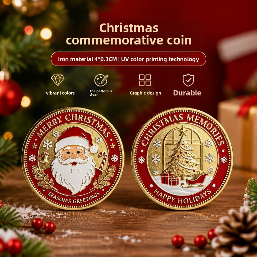 Christmas-themed commemorative coin