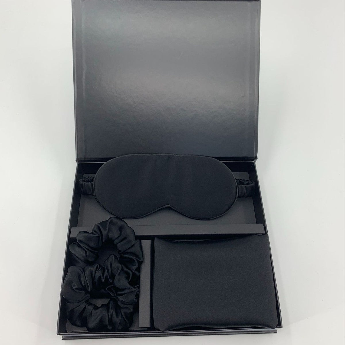 Silk pillowcase, eye mask, hair band