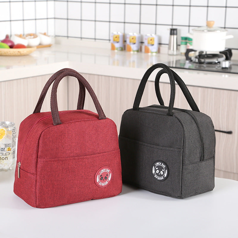 Large-capacity insulated folding lunch bag