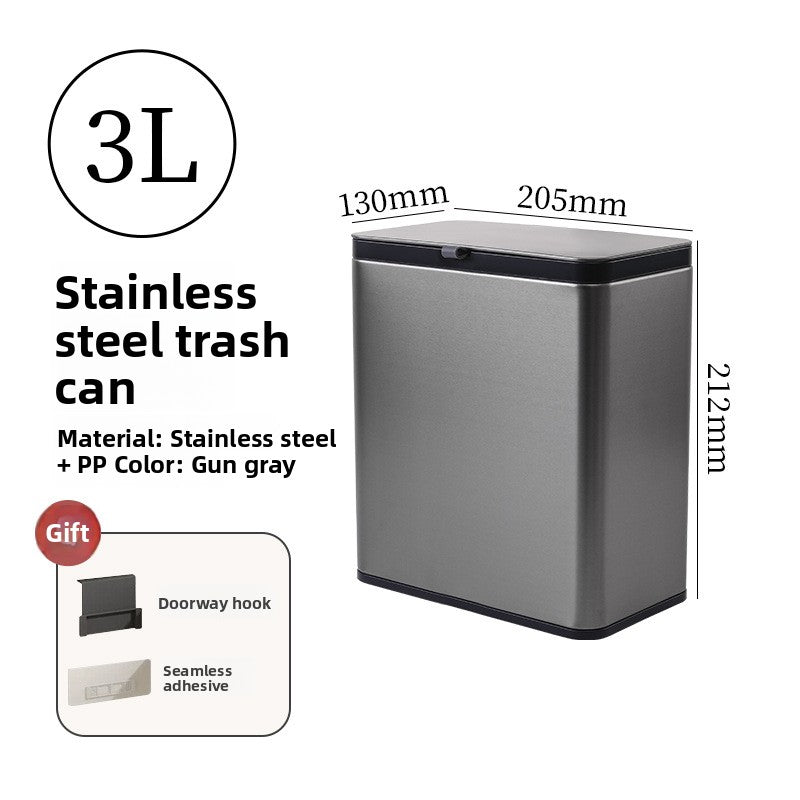 Stainless Steel Touch Sensitive Trash Can