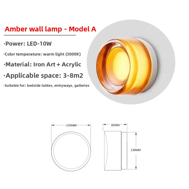 Modern minimalist LED wall lamp