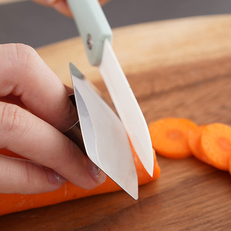 Stainless Steel Finger Protector Anti Cut Kitchen Safety Tool
