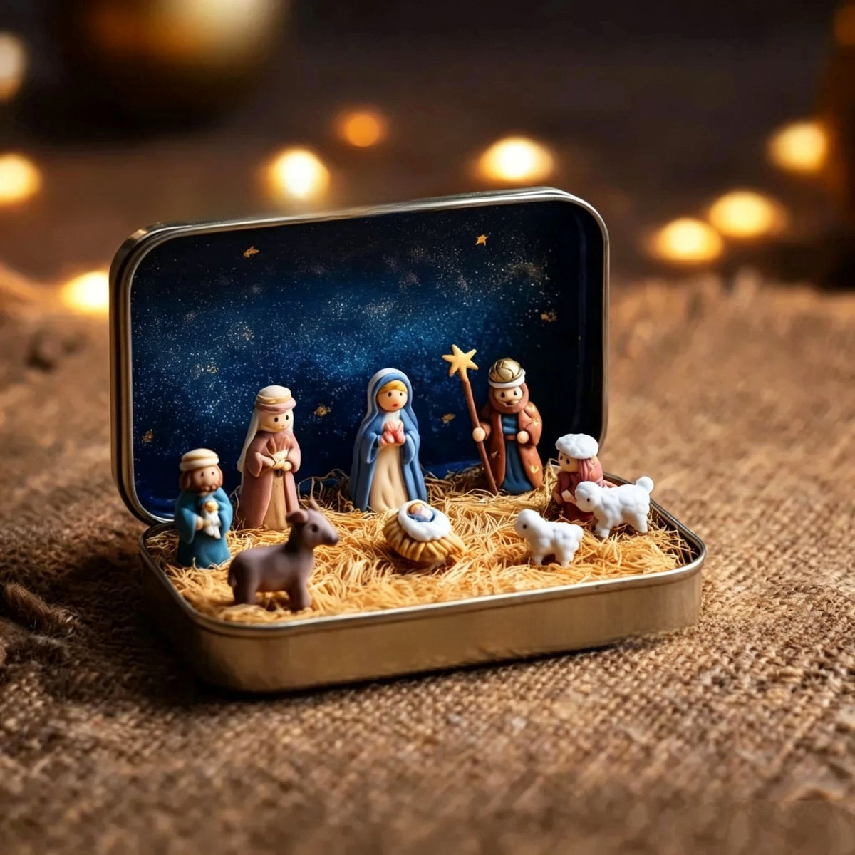 3D-printed Nativity scene set