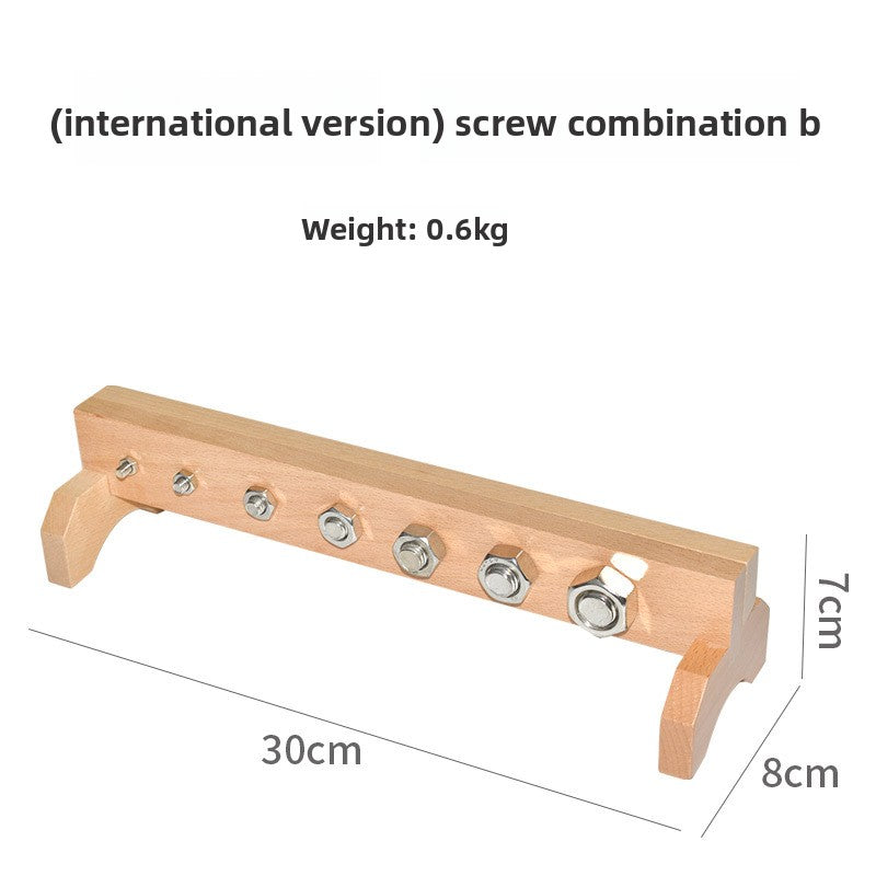Children Montessori Screw Combination Workbench Toy