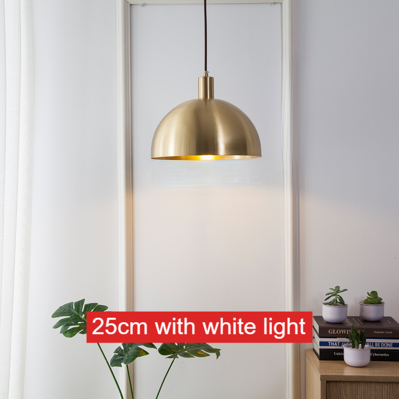 Nordic Solid Brass Cone Pendant Light