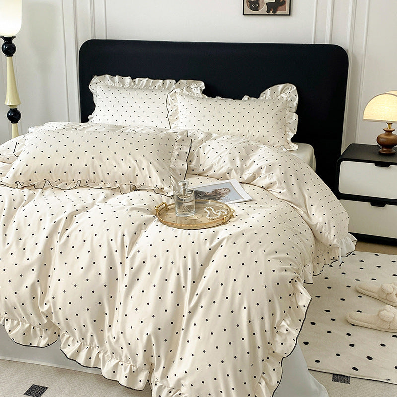 Ice Silk Bed Sheet Set