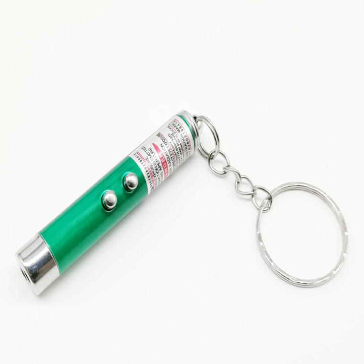 Aluminum Alloy LED Laser Flashlight Keychain