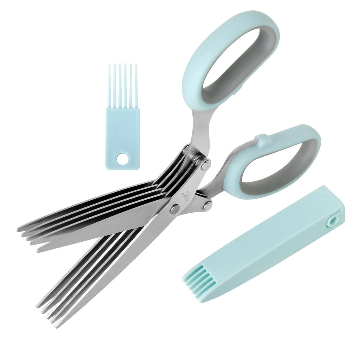 Multi-Layer Stainless Steel Herb Scissors