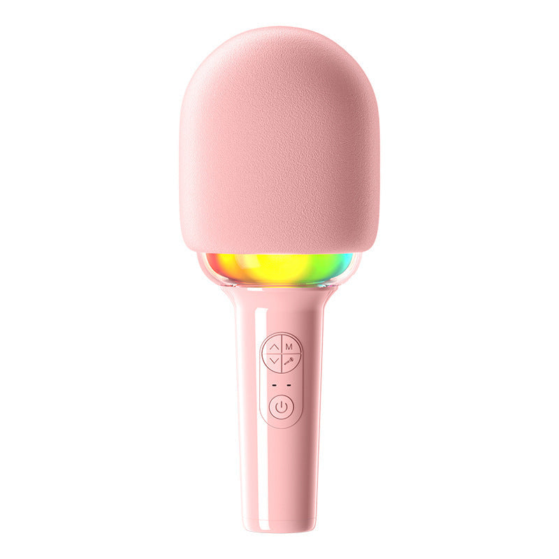 LED Wireless Karaoke Microphone with Speaker
