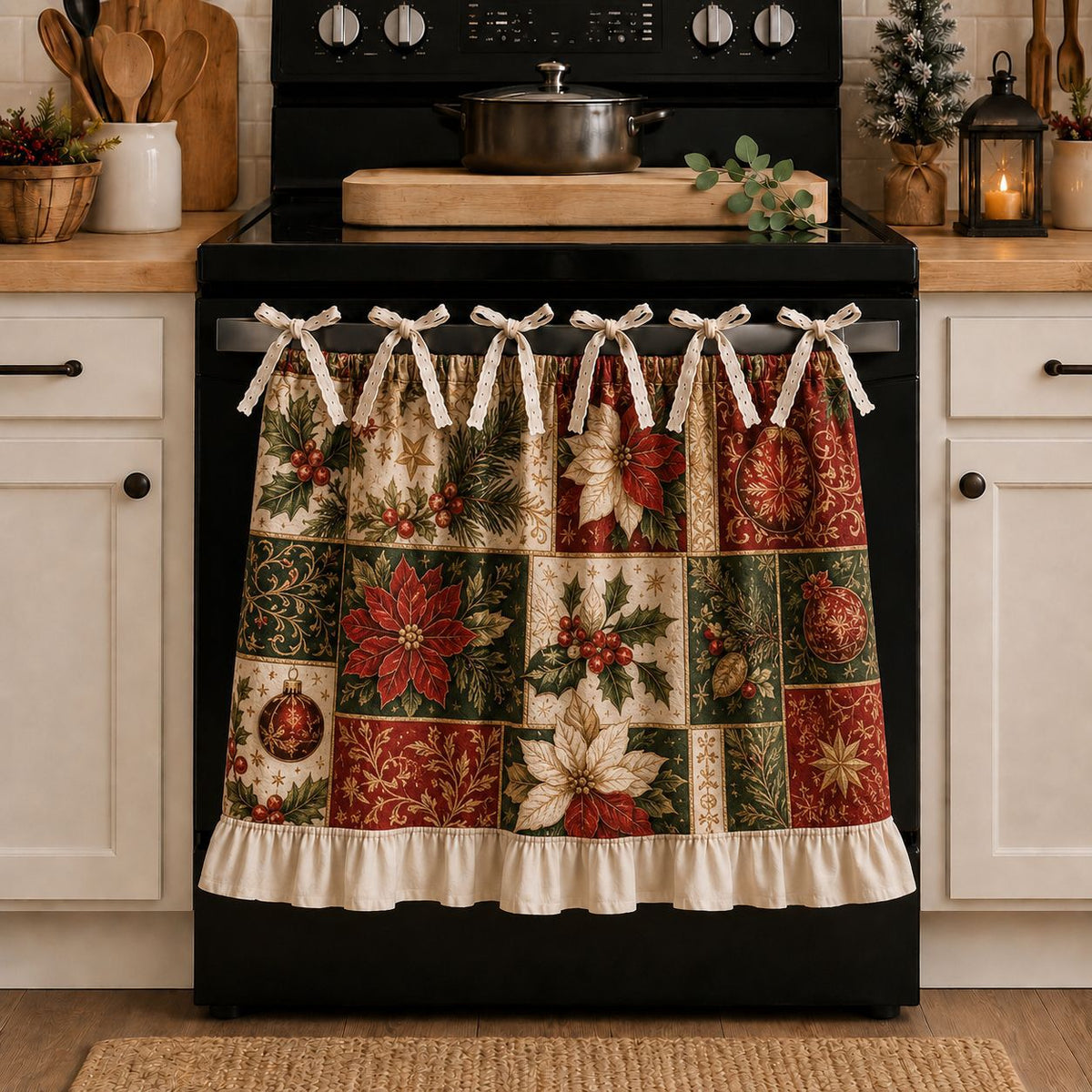 Kitchen Skirt Curtain for Oven and Appliances