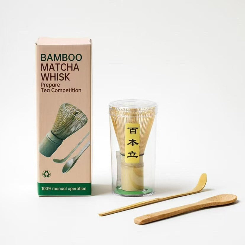 Handmade Bamboo Matcha Whisk Set