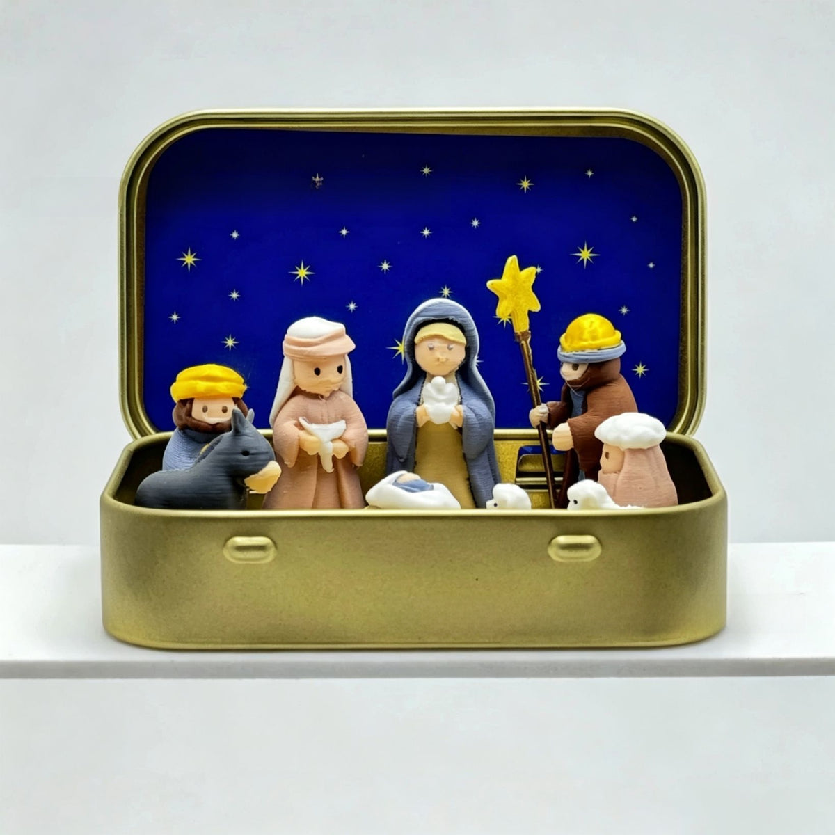 3D-printed Nativity scene set