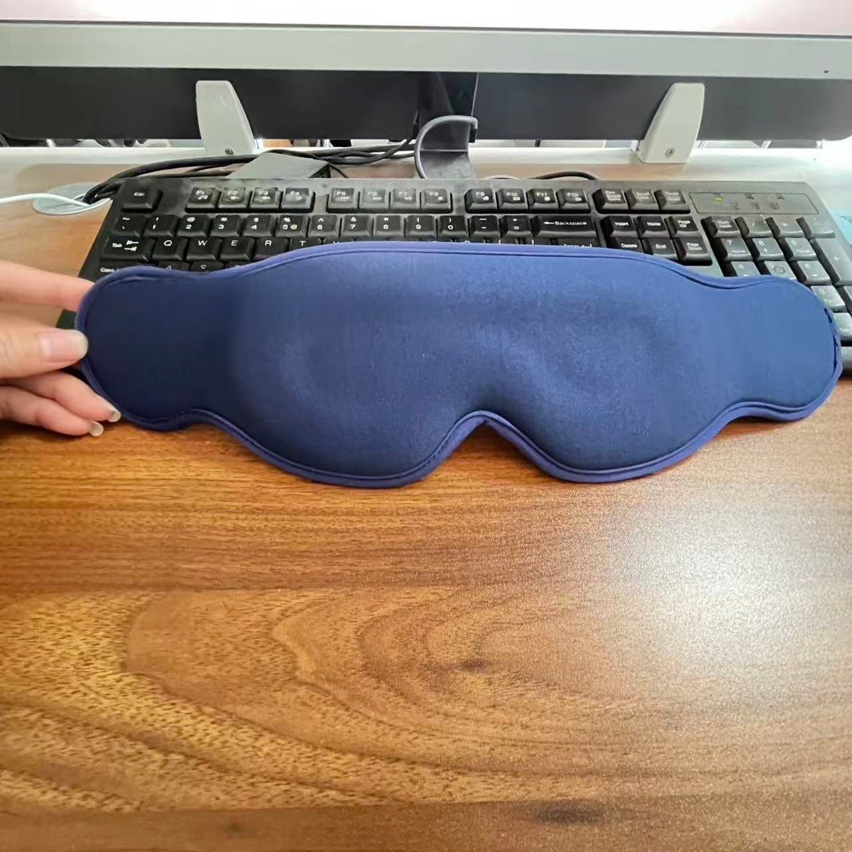 Modal Cotton Light Blocking Sleep Eye Mask with Travel Pillow