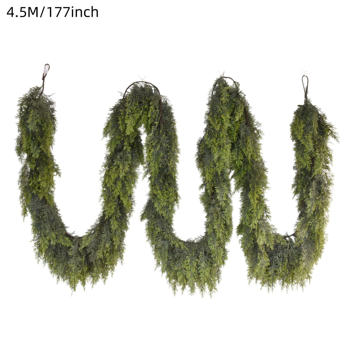 Simulation pine and cypress Christmas rattan soft rubber decorations Christmas Cedar Rattan