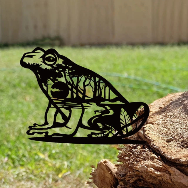 Christmas metal animal bear silhouette