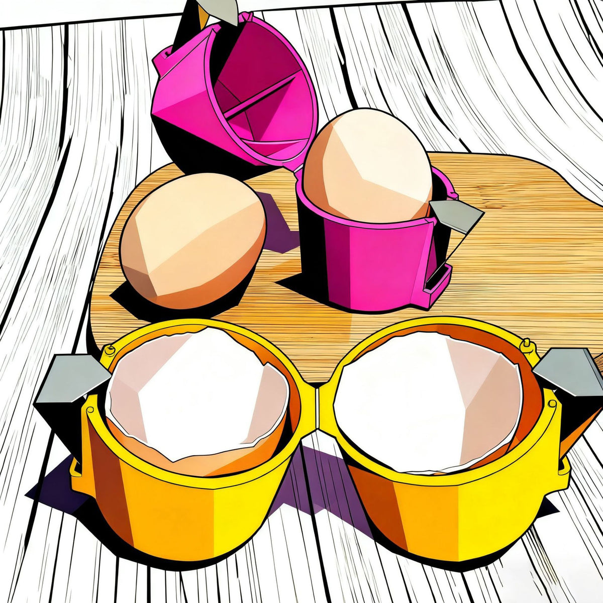 Manual Egg Shell Opener and Separator