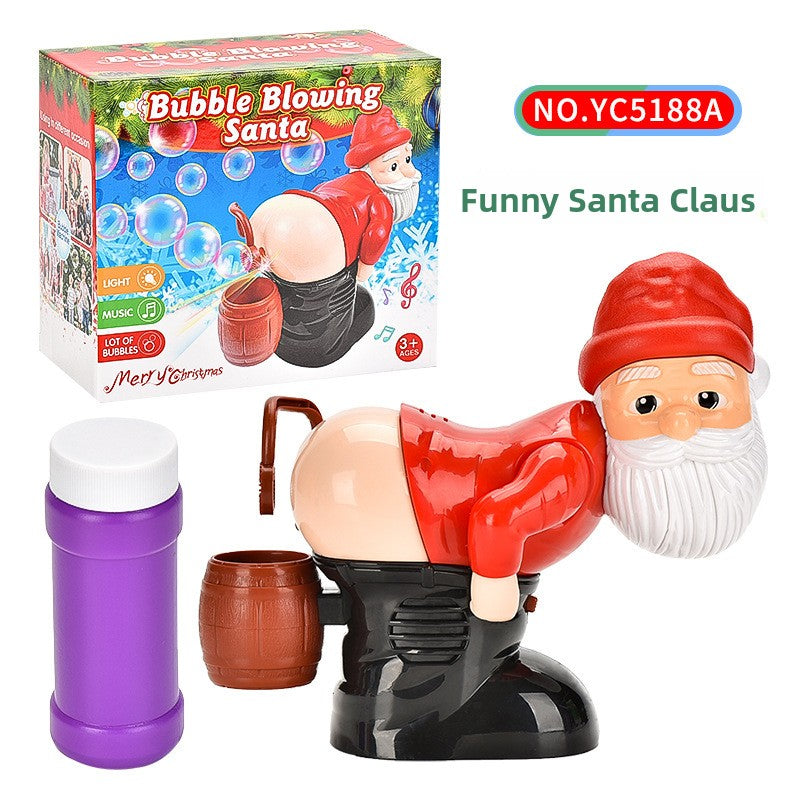 Christmas electric bubble machine toy