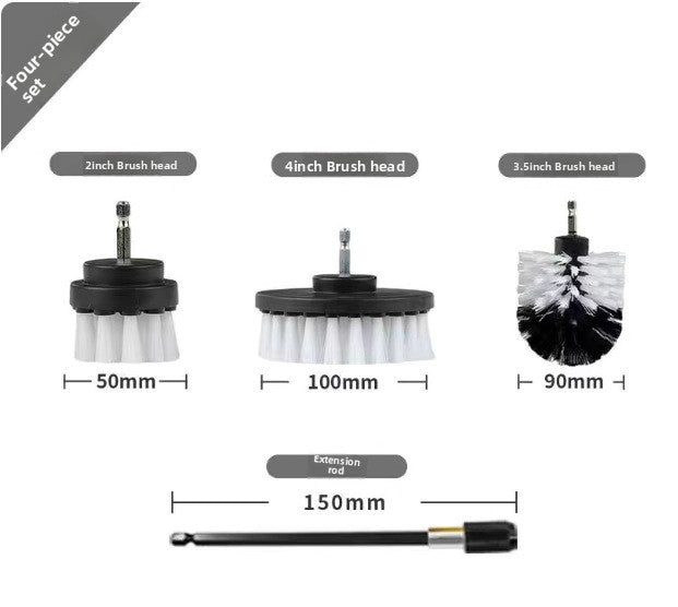 Electric Drill Cleaning Brush Head Set
