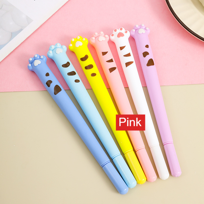 Soft Glue Cat Claw 0.5mm Gel Pen Cute Plant Design