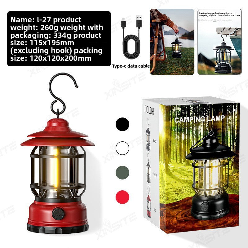 Portable LED camp light and tent light