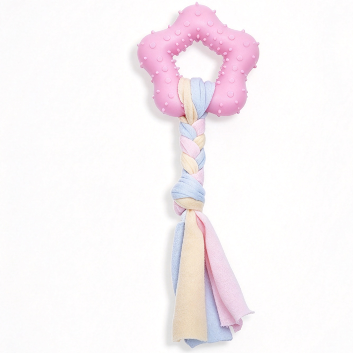 Durable Dog Chew Toy with Rope