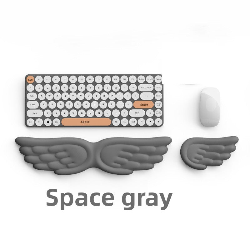 Creative Angel Wings Silicone Keyboard Wrist Rest Ergonomic Office Non-Slip Wrist Support
