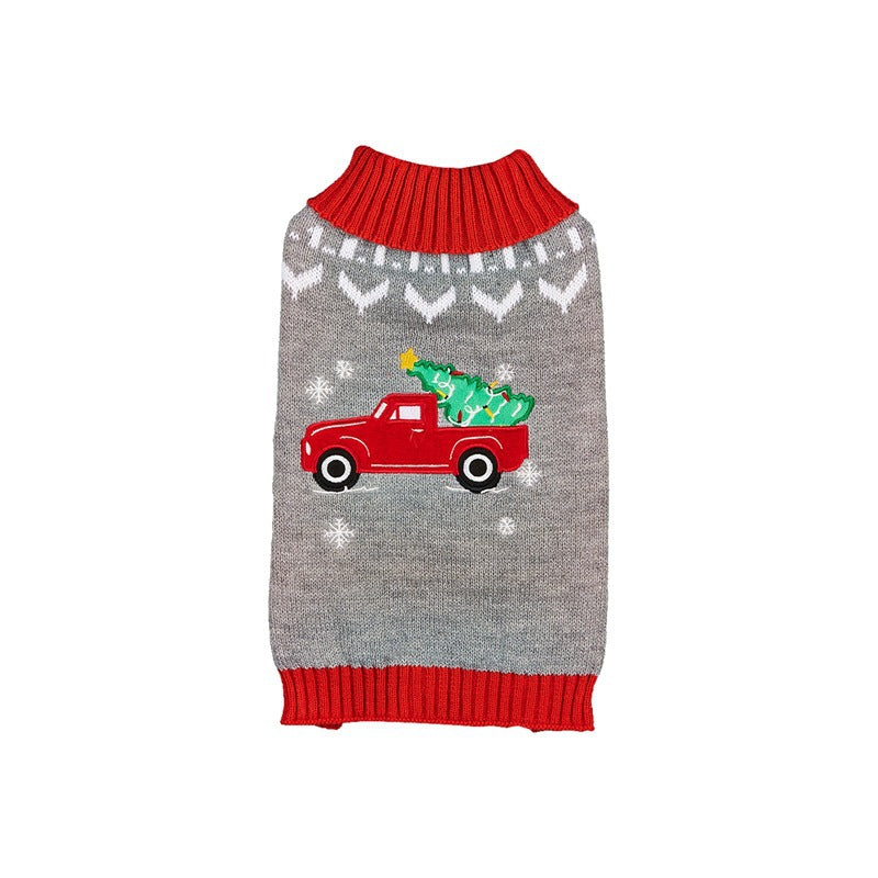 Christmas Pet Sweater with Festive Designs