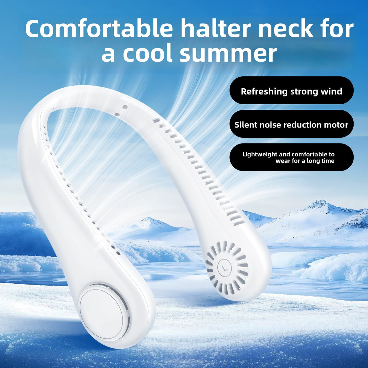 Portable USB Rechargeable Bladeless Neck Fan