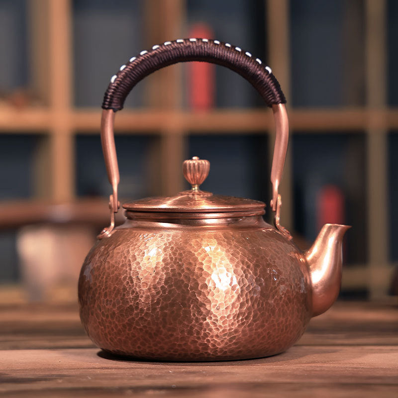 Copper teapot and kettle