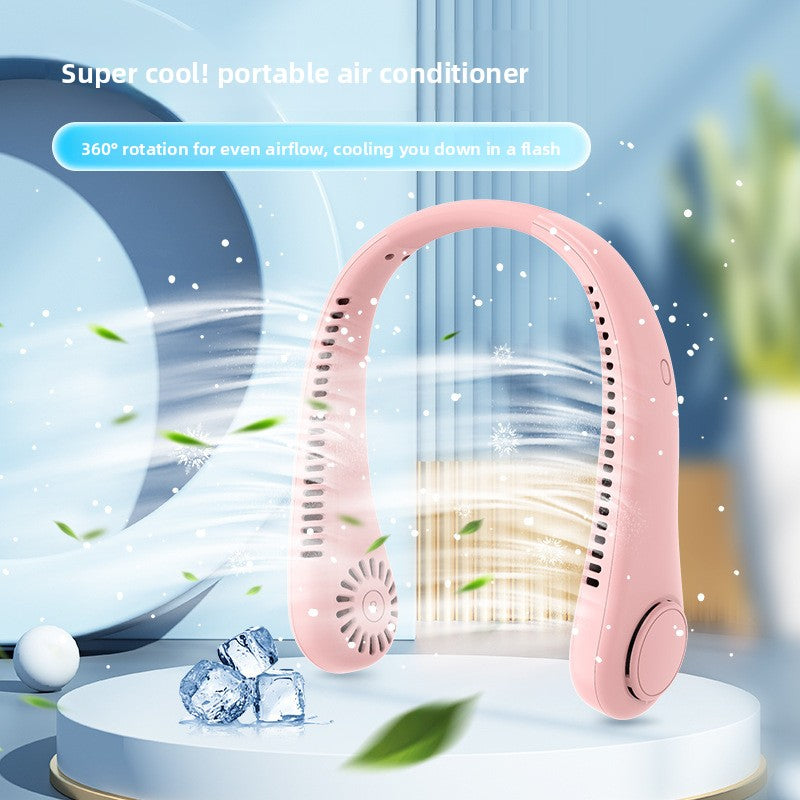 Portable USB Rechargeable Bladeless Neck Fan
