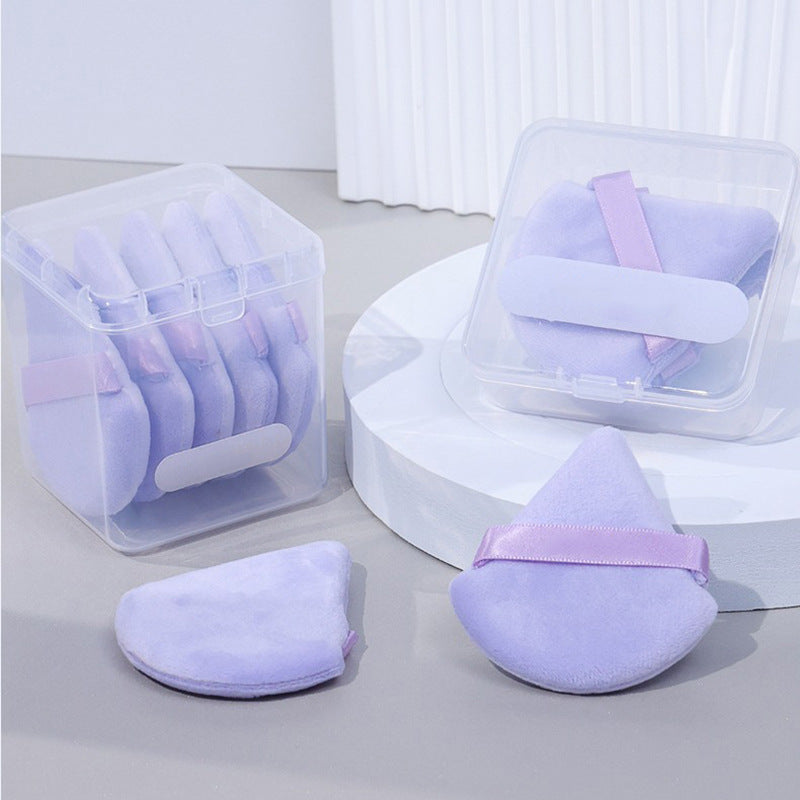 Triangle Fan-Shaped Wet and Dry Makeup Powder Puff
