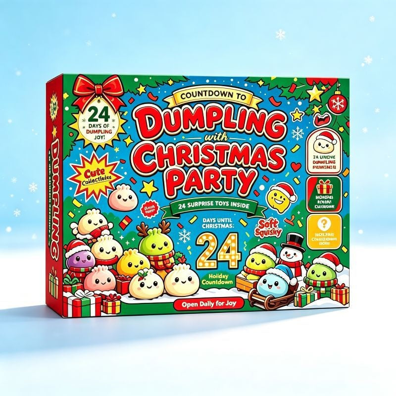 24-Pack Christmas Countdown Advent Calendar Squeeze Stress Relief Blind Box