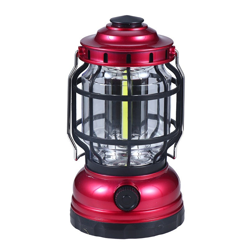 Solar Camping Lantern with Flame Effect