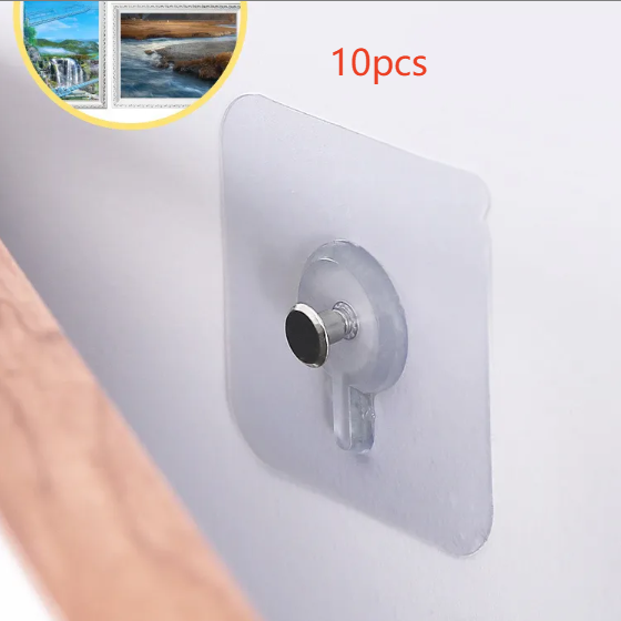 Invisible Self-Adhesive Hooks