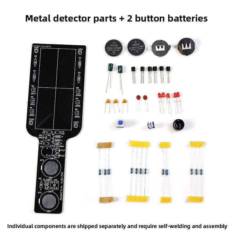 Electronic DIY Metal Detector Soldering Practice Kit