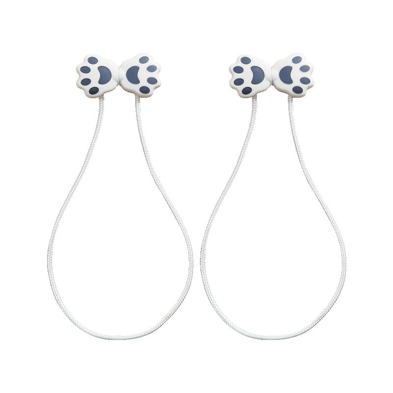 Cat Paw Curtain Tiebacks Magnetic No-Drill Curtain Holders
