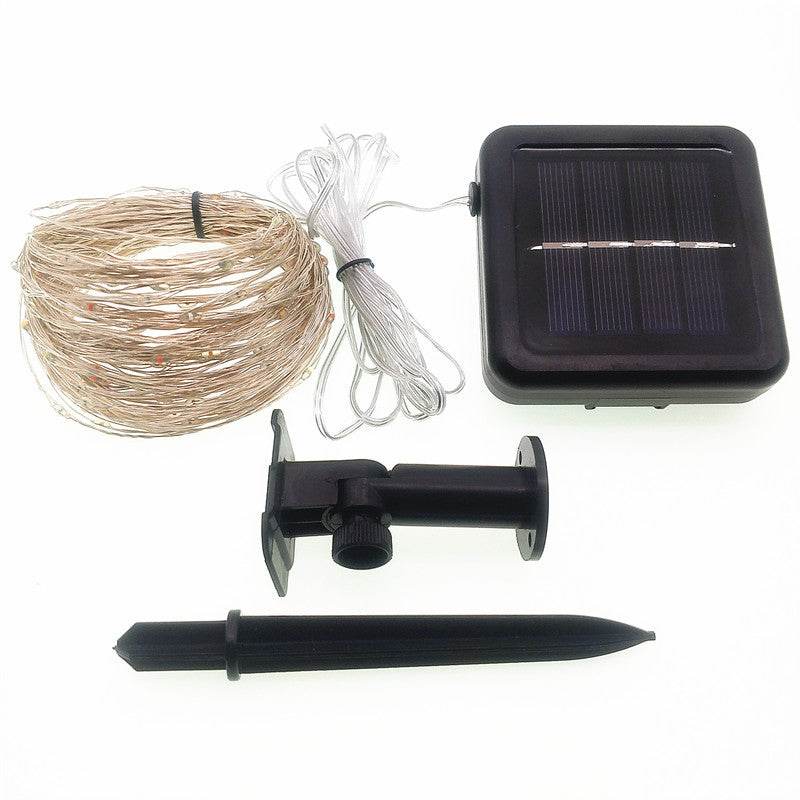 Solar Powered Copper Wire LED String Lights
