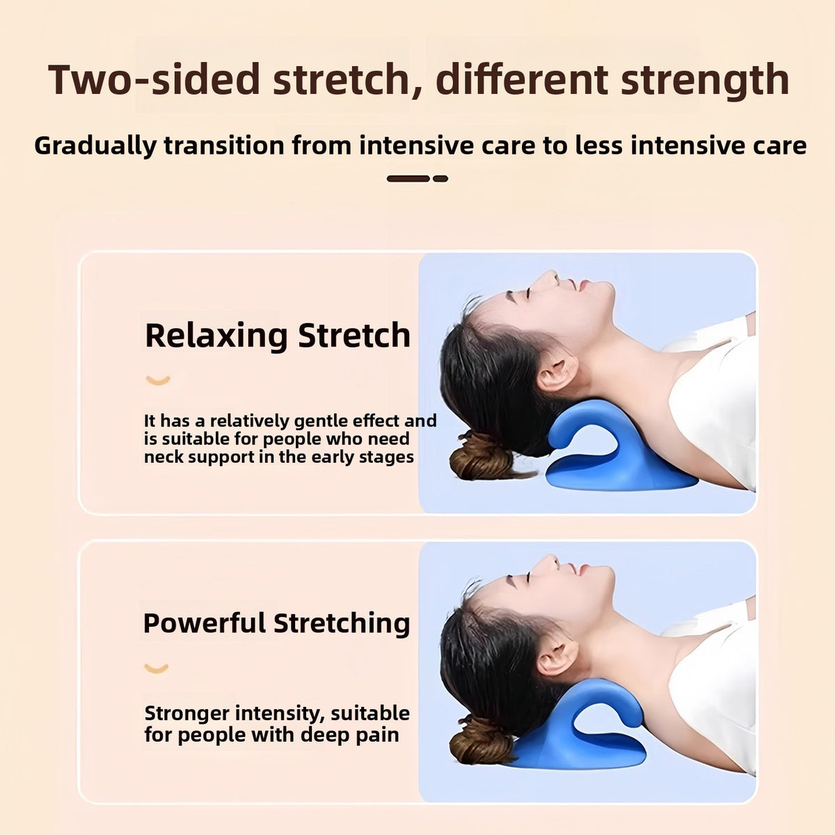 Massage pillow for the waist, back and neck