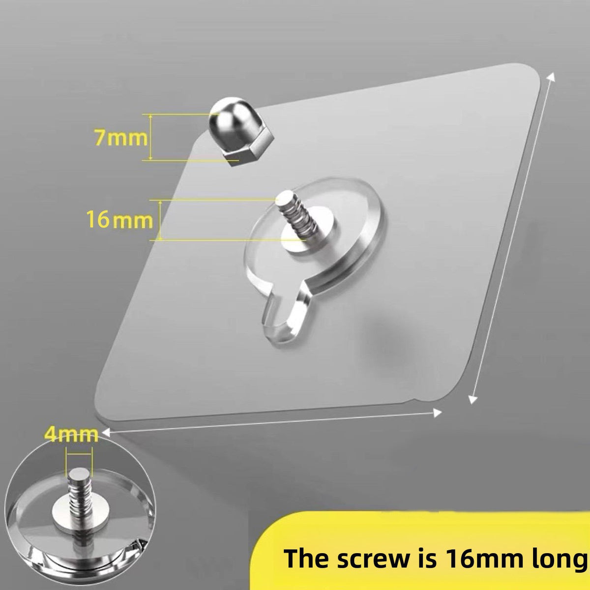 Invisible Self-Adhesive Hooks