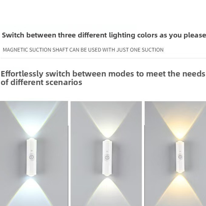 Sensor Night Light Magnetic Wall Lamp