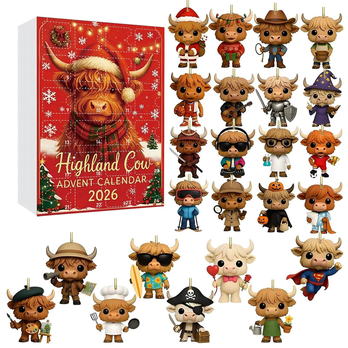 Capybara Advent Calendar with Blind Box Figurines