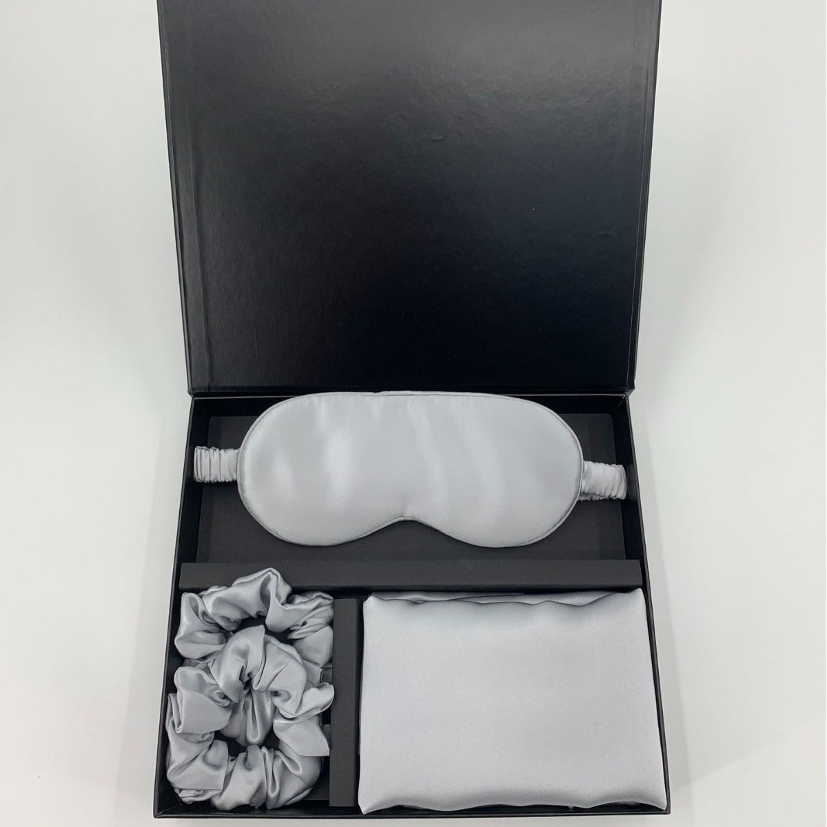 Silk pillowcase, eye mask, hair band