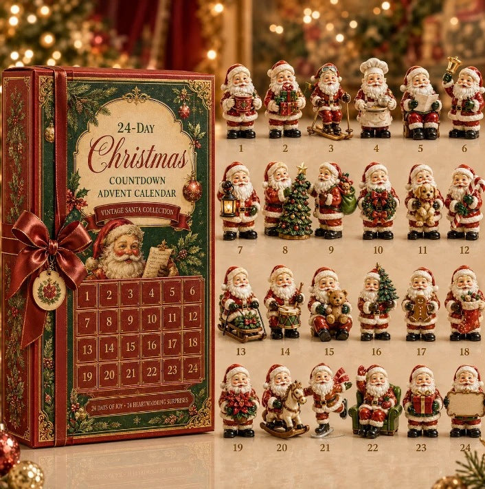 Christmas Advent Calendar Acrylic Blind Box Decoration Collectible Toy