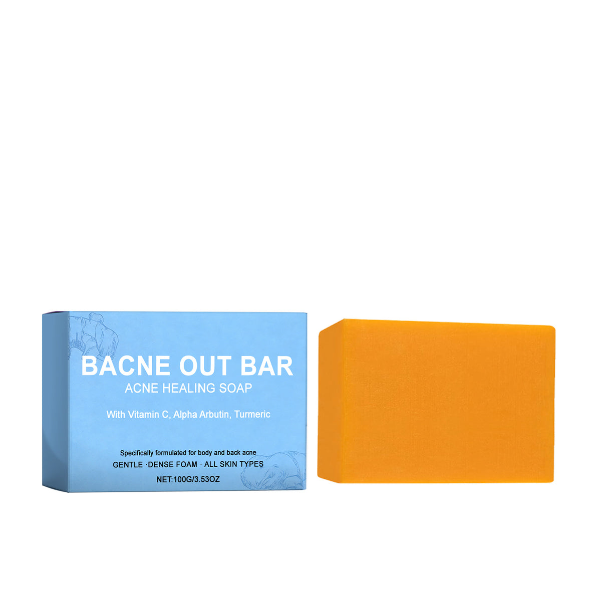 Moisturizing Brightening Cleansing Soap for Gentle Body Care 100g
