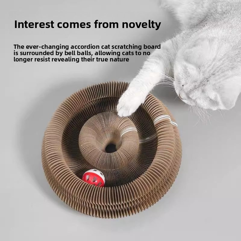 Cat scratching post shaped like an organ