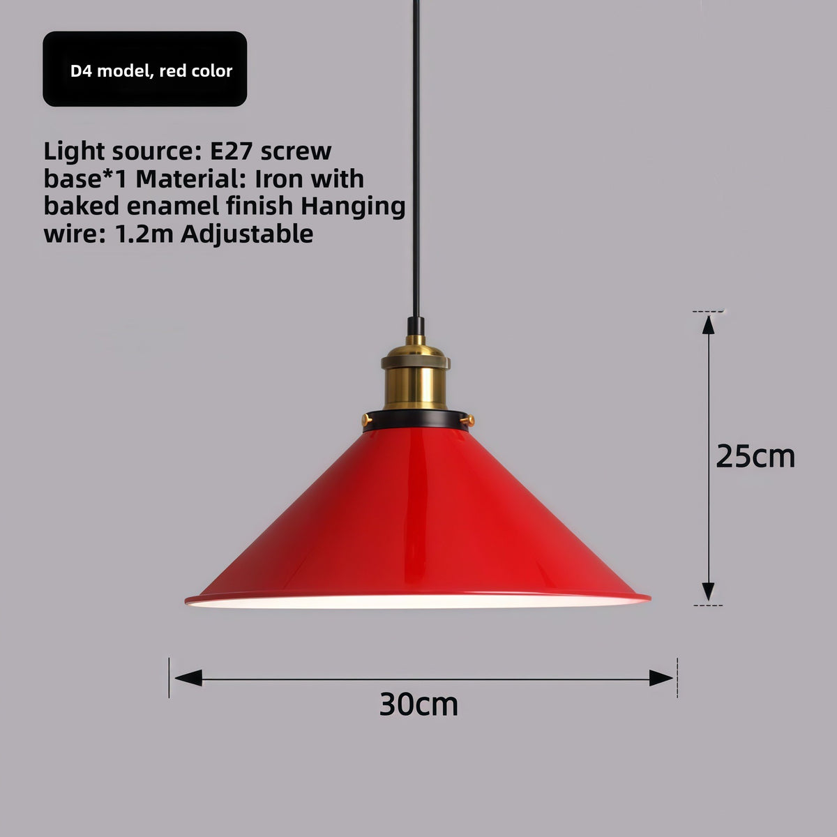 Retro Industrial Iron Pendant Lamp Chandelier